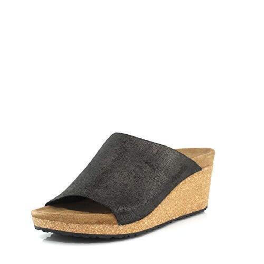 BIRKENSTOCK WOMEN'S PAPILLIO, NAMICA SLIDE - NARROW WIDTH, WASHED METALLIC ANTIQ